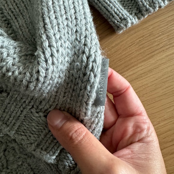 Gray Moncler Cable Knit Sweater - Size Small - Picture 11 of 11